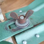 Ancienne chaise d'atelier réglable, Vintage industriel