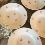 Assiettes creuses Digoin Sarreguemines petites fleurs
