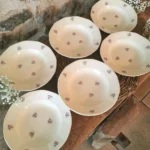 Assiettes creuses Digoin Sarreguemines petites fleurs