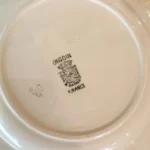 Assiettes plates Digoin Sarreguemines petites fleurs