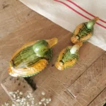 Barbotine canards, Salière Poivrière et pot à Moutarde Vintage
