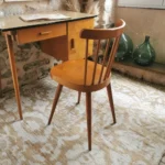 Bureau et sa Chaise Baumann Vintage 1960