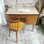Bureau et sa Chaise Baumann Vintage 1960