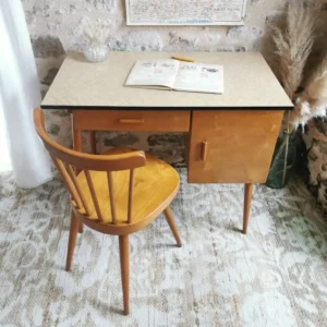 Bureau et sa Chaise Baumann Vintage 1960