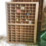 Casier d'imprimeur vintage 6 Casier d'imprimeur vintage