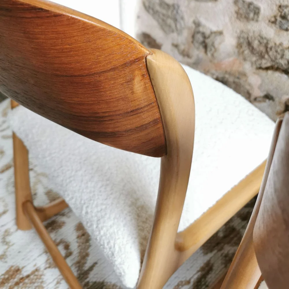 Chaise Traineau Baumann années 70. 6