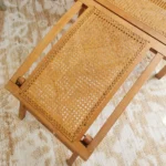 Chaise longue ancienne pliable, Transat Paquebot Croisiere 1900