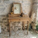 Coiffeuse Vintage en bois, restaurée 25 Coiffeuse Vintage en bois, restaurée