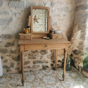 Coiffeuse Vintage en bois, restaurée