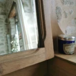 Coiffeuse vintage en bois, restaurée 1 Coiffeuse Vintage en bois, restaurée