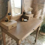 Coiffeuse vintage en bois, restaurée 16 Coiffeuse Vintage en bois, restaurée
