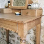 Coiffeuse vintage en bois, restaurée 4 Coiffeuse Vintage en bois, restaurée
