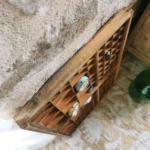 Grand casier d'imprimeur vintage 1 Grand casier d'imprimeur vintage