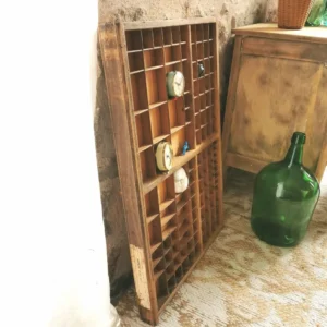 Grand casier d'imprimeur vintage