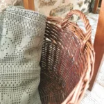 Grand panier en osier, Manne 50 cm