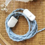 Lampe Baladeuse Art Déco, Cable bleu