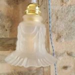 Lampe Baladeuse Art Déco, Cable bleu