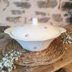 Soupière Digoin Sarreguemines petites fleurs