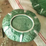 Soupière et Plat en Barbotine Chou Vintage