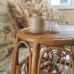 Table basse Vintage en Rotin