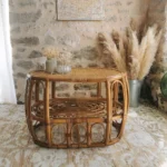 Table basse Vintage en Rotin