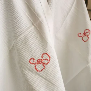 2 Torchons anciens nid d'abeille monogramme B