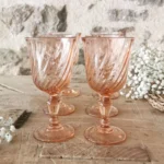 Verres à pied rose Vintage, Rosaline Luminarc